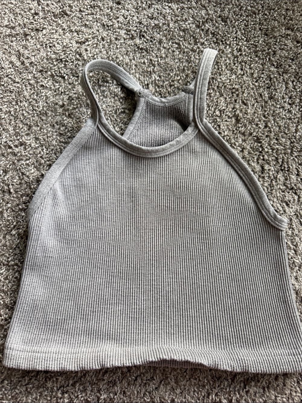 Free people movement happiness runs crop tank gray m/l